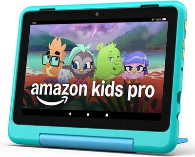 Amazon Fire HD 8 Kids Pro Tablet | 32GB | Neuste Gen. | 3GB RAM | Blaugrün - Bild 1 von 4