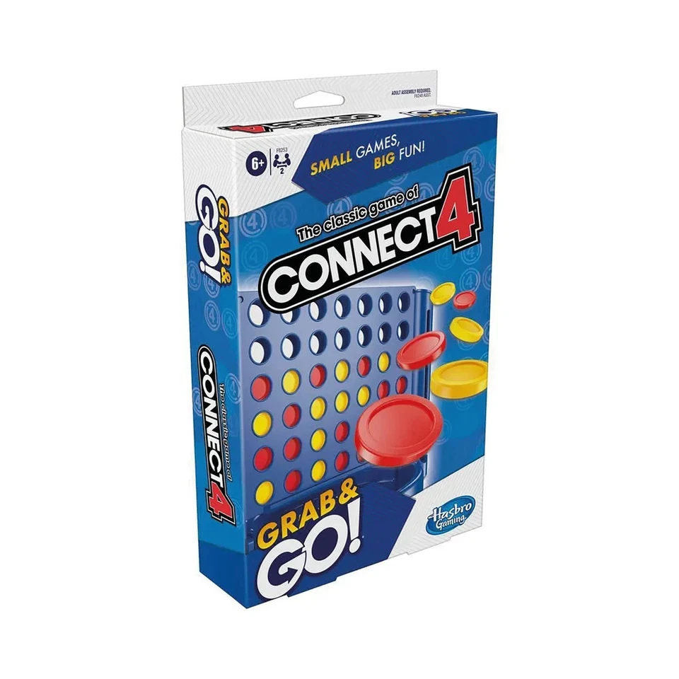 Hasbro Gaming Connect 4 Grab and Go Game Portable Game for 2 Players Travel Ga