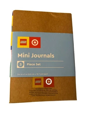 Lego & Target Mini Journals Juego de 3 Piezas 3.5"x5" Edición Limitada Regalo Foto 1 de 4