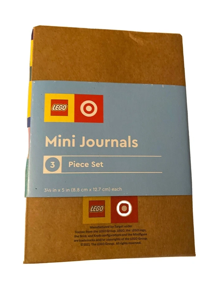 Lego Mini notepad (set of 3) and Green Lego reusable tote bag