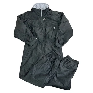 Vintage Ski Suit One Piece 90s Retro Snow Winter Outdoor Black Womens Large - Picture 1 of 8