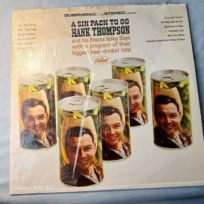 Hank Thompson & His Brazos Valley Boys A Six Pack To Go Vinyl LP  - Image 1 of 4