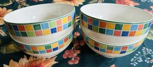 (4) VILLEROY BOCH TWIST ALEA LIMONE Müslischalen/Suppen-/Reisschalen 5 5/8 Zoll - Bild 1 von 5
