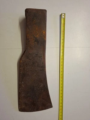 A4: Ancienne doloire / hache de charpentier forgée – outil ancien 30 cm – - Photo 1/4