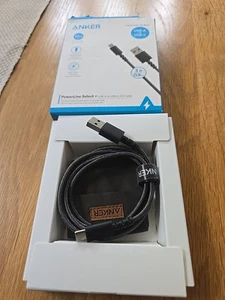 Anker PowerLine Select+ USB-C to USB-A 2.0 High Speed Double Braided 0.9M 3ft - Bild 1 von 4