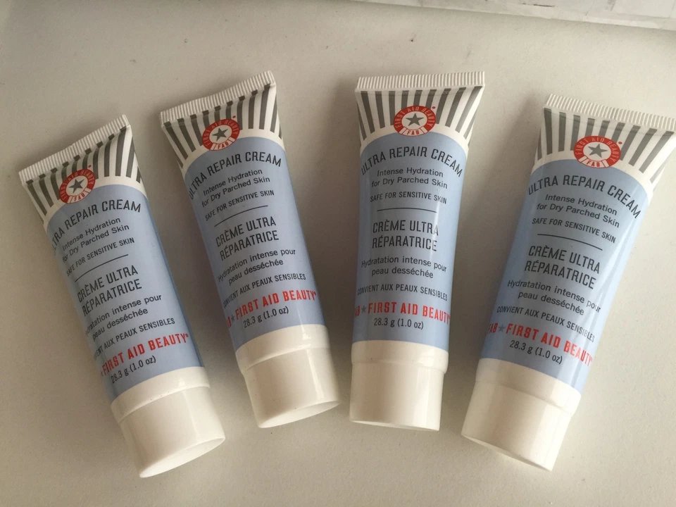 Pacote com 4 Creme Reparador First Aid Beauty Ultra Pele Sensativa 1 oz - Pacote com 4 NOVO - Imagem 1 de 4