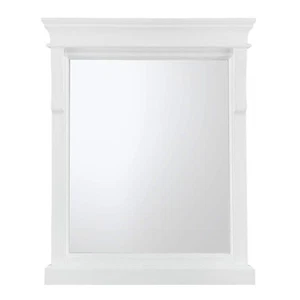 Naples 24 In. W X 32 In. H Rectangular Wood Framed Wall Bathroom Vanity Mirror - Picture 1 of 8