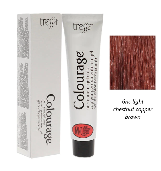 Colourage Permanent Gel Color - 6Nc Light Chestnut Copper Brown By Tressa For