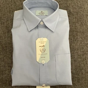 New-Boys Classic Club Modern Fit Long Sleeve Blue Dress Shirt Size 12 (YB-2) - Picture 1 of 9