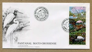 BRAZIL. 3xCr$65.00 Mato Grosso, Largest Wetlands 5-6-1984 FDC - Picture 1 of 2