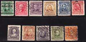 US Scott 300-310 old 1c-50c regular issue U/F-VF CV $80 - Picture 1 of 1