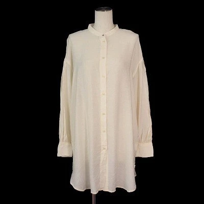 OTTO Collection Camicia lunga trasparente stand colletto beige chiaro M/L donna - Immagine 1 di 4