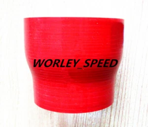 Red Silicone Reducer Hose 74 To 102mm 3" to 4" INTAKE TURBO INTERCOOLER PIPE - Picture 1 of 6