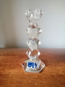 Elegante portacandele Villeroy & Boch cristallo vetro portacandele candelabro 19 cm - Foto 1 di 5