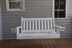 Porch Swing Amish Handcrafted with chains 