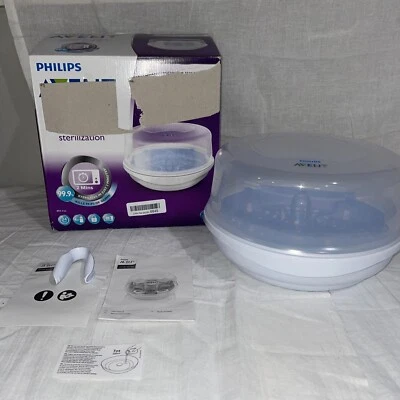 Esterilizador a vapor para micro-ondas Philips AVENT SCF281/05 para mamadeiras - Imagem 1 de 4