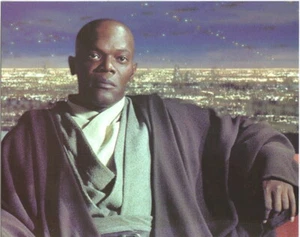 Star Wars Mace Windu 8 x 10 Glossy Postcard #1, NEW UNUSED - Picture 1 of 1