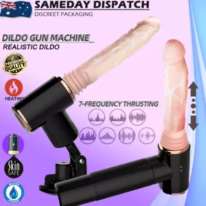 Vibrating Realistic Dildo Sex Vibrator Machine Auto Heating Thrusting Sex Toy - Picture 1 of 10