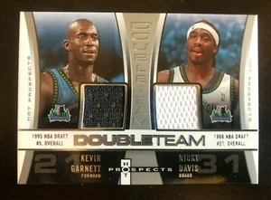 2006-07 Hot Prospects Kevin Garnett Ricky Davis Double Team White Patch (39/50) - Picture 1 of 2