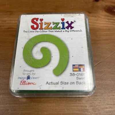 Troquelado Sizzix 38-0161 remolino troquelado en estuche usado Foto 1 de 3