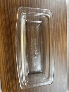 Pyrex Vintage Clear Glass Butter Dish Replacement Bottom Base Only 72-B - Picture 1 of 7
