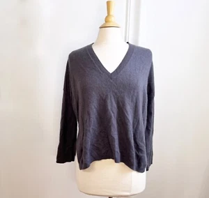 Suéter Pullover 360 Cashmere Calce Relajado Extra Pequeño XS Púrpura Oscuro Ciruela - Imagen 1 de 7