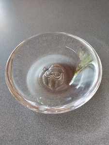 Vintage Orrefors Sweden Sweetie Santa Bowl Crystal Martti Rytkonen Christmas - Picture 1 of 3