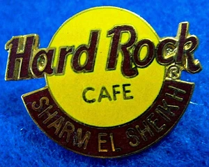 PIN Hard Rock Café SHARM EL SHEIKH CLÁSICO EGIPCIO PEQUEÑO NARANJA LOGO TACHUELA TRASERA - Imagen 1 de 1