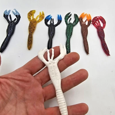 Gene Larew 4" Salt Craw Crayfish 10 Count Pack Hard To Find Colors Pick Color - Image 1 of 2