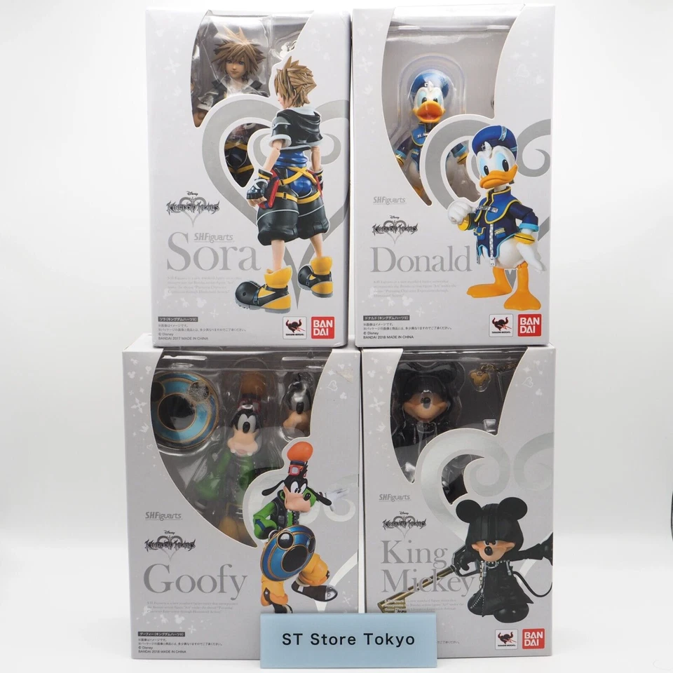 S.H.Figuarts 可动人偶 Kingdom Hearts 4 件套 米奇、索拉、唐纳德、高飞 — 第 1/4 张图片