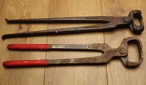 Mustad Nipper 15" 60015 & Enderes C10-A ferro di cavallo equino mandrino strumento - Foto 1 di 6