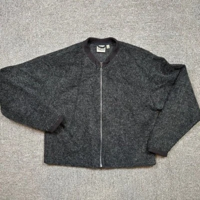 Abrigo suéter borroso gris cuadrado Horny Toad para mujer talla mediana - Gorpcore Foto 1 de 4