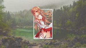 Anime picture in yuuki asuna girls sword art Playmat Gaming Mat - Picture 1 of 1
