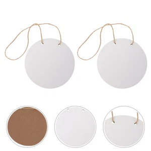 2 Pcs Wooden Board Hanging Decoration Sublimation Signs Blanks Office Baby - Picture 1 of 12