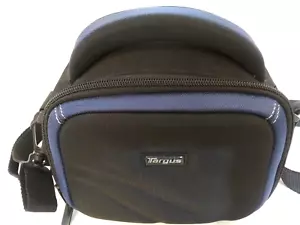 Targus Camera Accessories Bag Size Small Black With Blue Trim Strap Handle - Picture 1 of 5