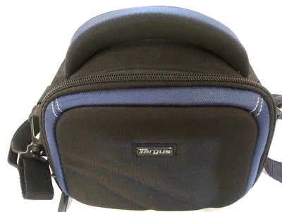 Targus Camera Accessories Bag Size Small Black With Blue Trim Strap Handle - Image 1 of 4