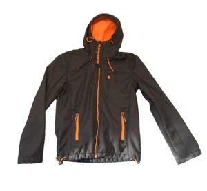 Superdry Original Windtrekker Japan Veste Homme Taille S Gris Orange À Capuche - Photo 1/15