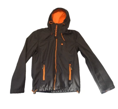 Superdry Original Windtrekker Japan Jacket Mens Size Small Gray Orange Hooded - Image 1 of 4