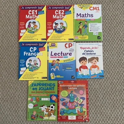Bundle Of 8 French Activities Book Mathematics And Reading  - Image 1 of 4