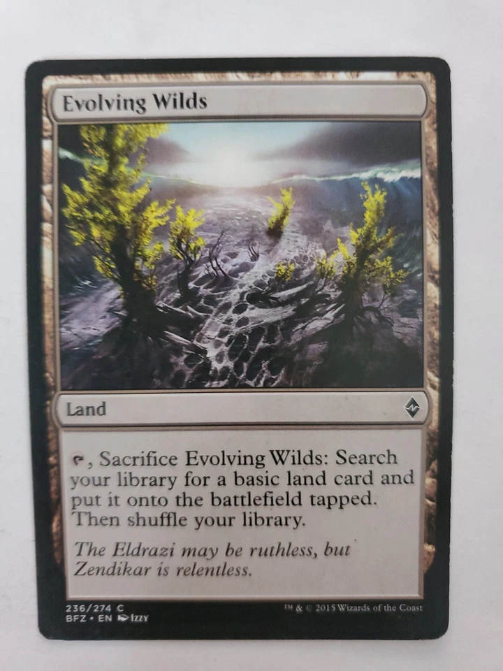 MTG Magic The Gathering Card Evolving Wilds Land Battle for Zendikar 2015 - Image 1 of 1