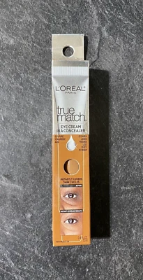 L'Oreal Paris True Match Eye Cream in a Concealer with Hyaluronic Acid Dark N7-8 - Image 1 of 3