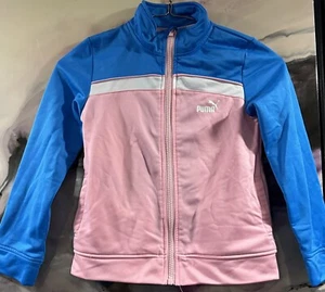 Puma girls zippered athletic jacket sz 6 - Picture 1 of 2