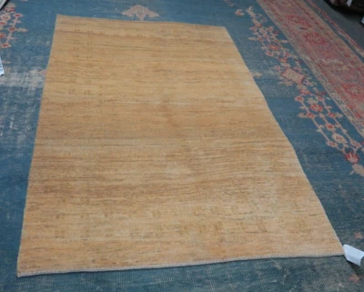 Fine Hand Knotted Wool Nomad Gabbeh Rug Runner 3'11 x 6'0 Modern Art Deco - Image 1 of 4