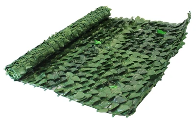 Edera Artificiale Foglie Lauro Siepe Finta Rete Sintetica Foglia Anticaduta 1X3 - Immagine 1 di 4
