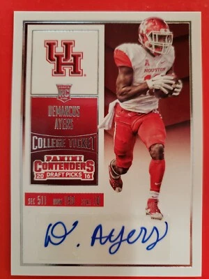 2016 PANINI CONTENDERS DEMARCUS AYERS AUTO DRAFT PICK.  - Image 1 of 2