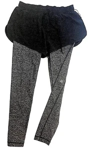 Victorias Secret VSX shorts over leggings combo Black gray M last - Picture 1 of 3