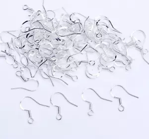 18k Gold Filled Flat French Earwire Wire Hook Earring Findings 5Pair 22G I86 - Picture 1 of 11