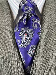 Lord R Colton Studio Tie - Imperial Purple Paisley Woven Silk Necktie NEW - Picture 1 of 1