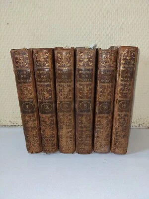 livre ancien-M. Bret -Oeuvres de Molière 6/8 - 1786 - Photo 1/4