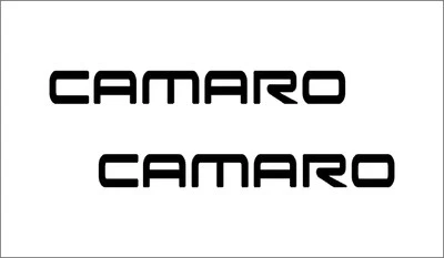 2 "CAMARO" Door Handle Vinyl Handle Decal Sticker Emblem Chevy LS LT RS SS ZL1 - Image 1 of 2